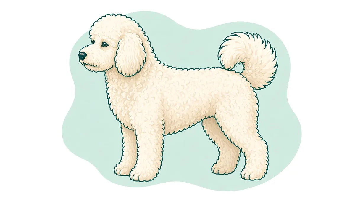 Curly / wool coat illustration (Bichon Frise)