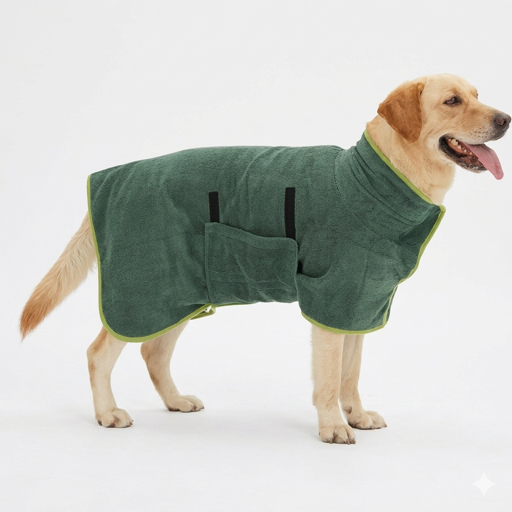 Pawradise Quick-Dry Microfiber Pet Robe