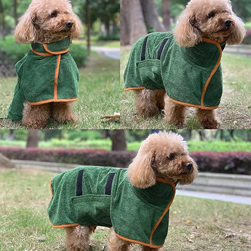 Pawradise Quick-Dry Microfiber Pet Robe