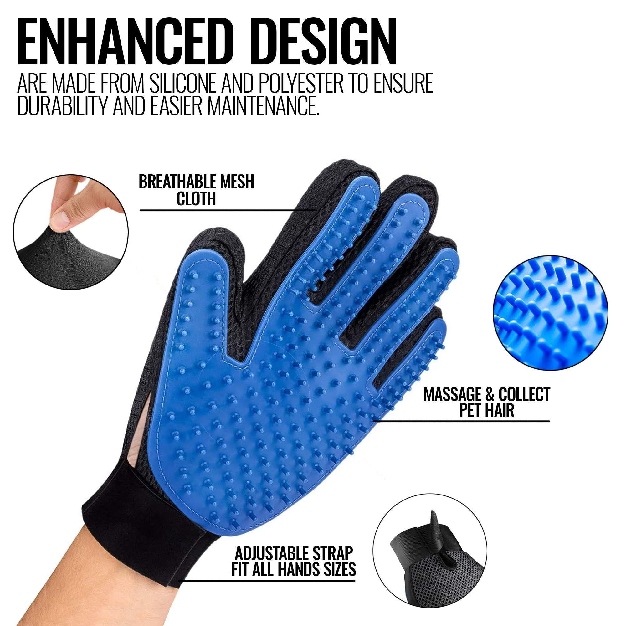 Pawradise Deshedding Massage Glove (Pair)