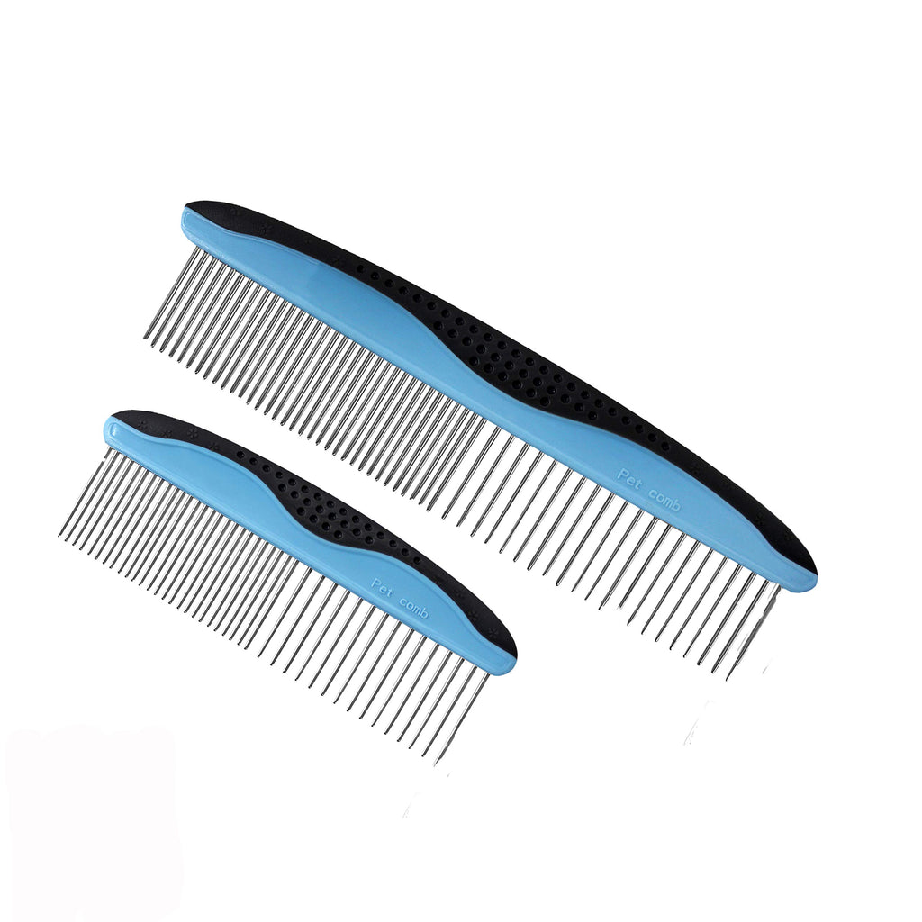 Pawradise Stainless Steel Grooming Comb (2-Pack)