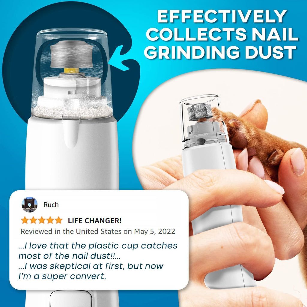 Pawradise Quiet Electric Nail Grinder (USB Rechargeable)