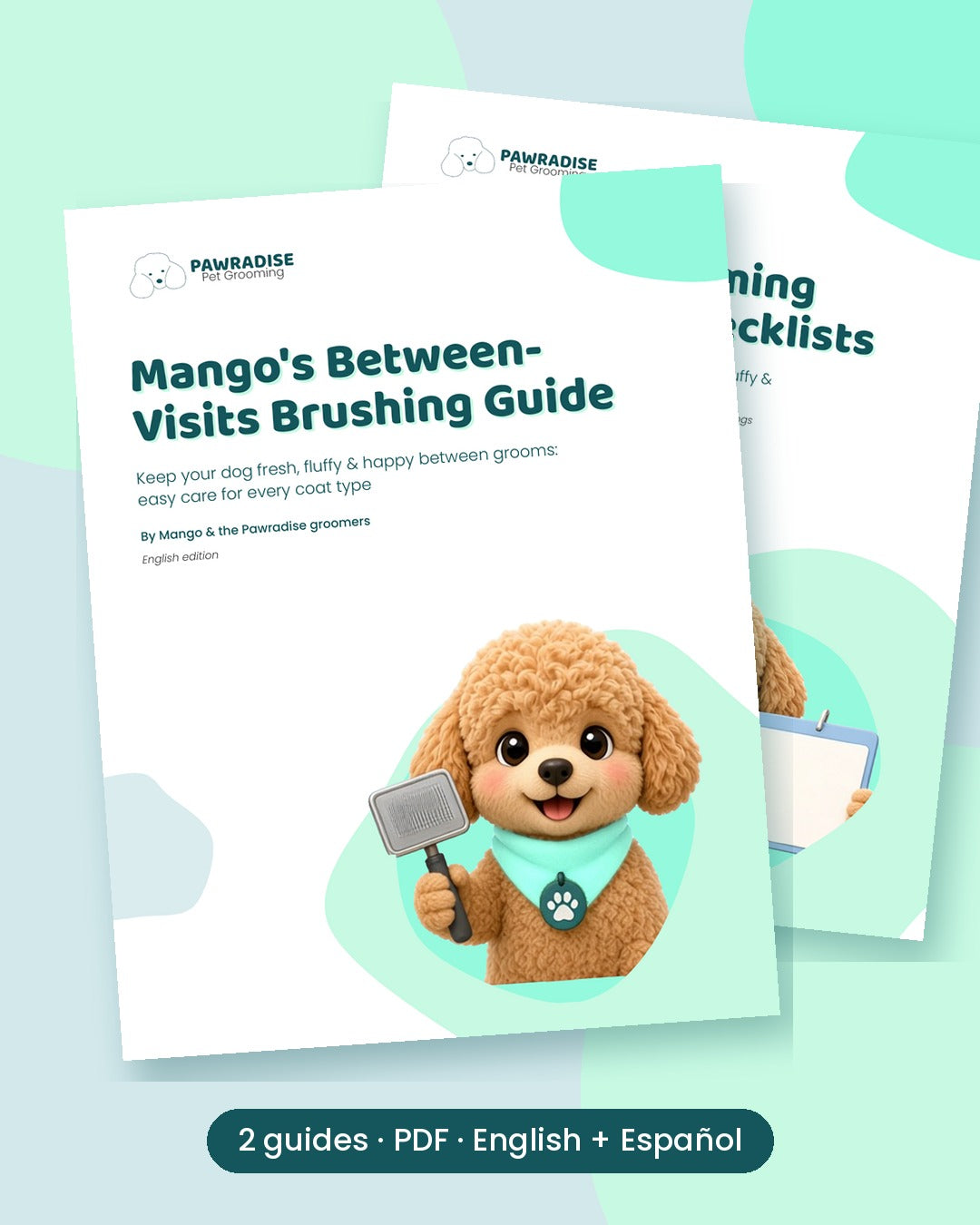 Mango's Starter Kit: Brushing Guide + Calendar (PDF, English + Spanish)